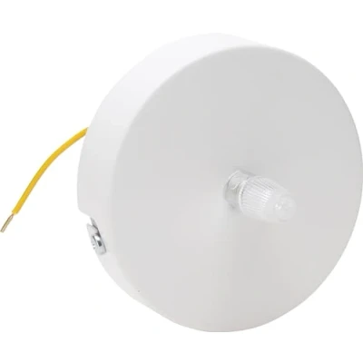 Afbeelding van Kopp Metalen plafondbaldakijn, diameter 100 mm, met trekontlasting, incl. bevestigingsmateriaal, kleur wit, 341801010