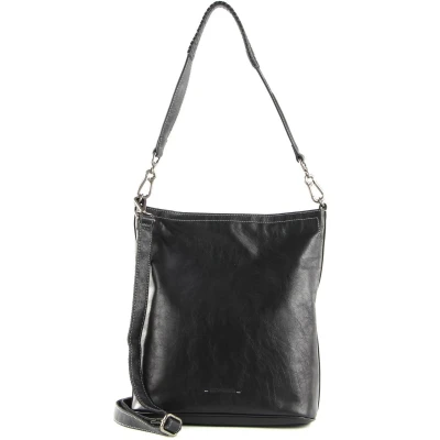 Afbeelding van FREDsBRUDER Leren Schoudertas Veg Tan Collection Captain Shoulder Bag Black Zwart