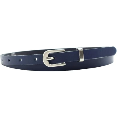 Afbeelding van Fana Belts Smalle Riem Navy Taillemaat 130 Broekriem Dames Extra Lange