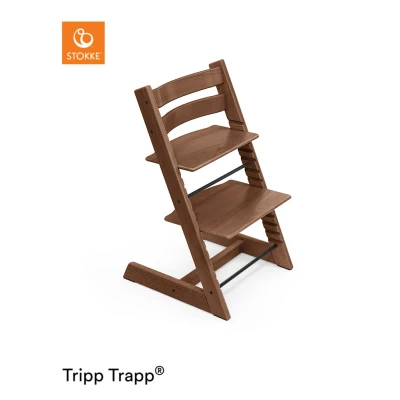 Afbeelding van Tripp Trapp stoel van Stokke, Warm Brown verstelbare, converteerbare voor peuters, kinderen en volwassenen handig, comfortabel ergonomisch klassiek ontwerp