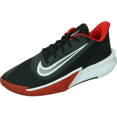 Afbeelding van Nike Performance Precision VII Basketbalschoenen, Maat: 45, Black/white/university red Textiel/ synthetisch