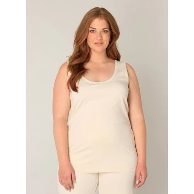 Afbeelding van BASE LEVEL CURVY Yuppie Top Light Beige maat X 0(44)