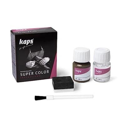 Afbeelding van Kaps super color leer &amp; kunstleer verf inc.cleaner (105) Diep Bruin 25ml