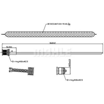 Afbeelding van Mahle Original Airco droger/filter AD 89 000S