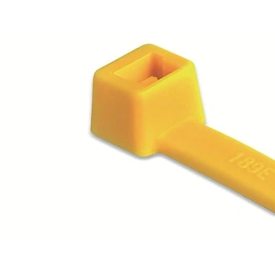 Afbeelding van Hellermann Tyton 116 08014 kabelbinders, polyamide, geel, 100 stuks