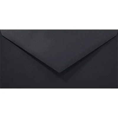 Afbeelding van Netuno 50 stuks zwarte lange enveloppen 110x220mm Rainbow 80g puntklep zonder venster voor huwelijk kerstmis wenskaarten uitnodigingen
