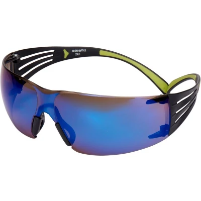Afbeelding van 3M SF408AS EU Secure Fit 400 Veiligheidsbril Polycarbonaat Blauw Weerspiegelend SF408ASB