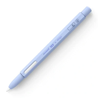 Afbeelding van elago X MONAMI Pencil Case Compatibel met Apple 2e Generatie, Duurzaam Siliconen, Beschermende Houder Huid, Klassiek Design Hoesje, Magnetisch Opladen en Dubbele Tik (Paars)