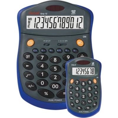 Afbeelding van Calculator Rebell GRIP 8AND12 roze desktop