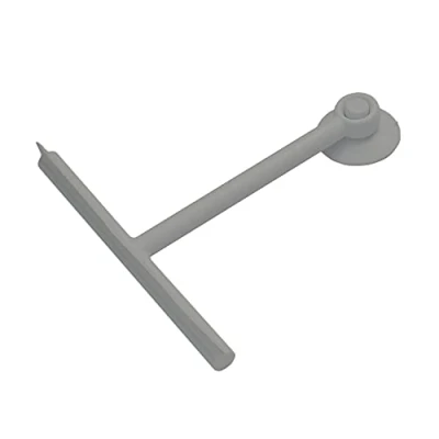 Afbeelding van Gedy G Mirissa, douchewisser taupe en haak met zuignap, glasreiniger van hars rubber, afmetingen 23 x 22 3 cm gewicht 0,1 kg, design R &amp; S, uniek