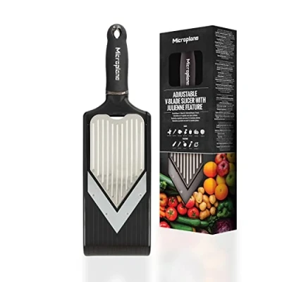 Afbeelding van Microplane V Rasp Slicer/Julienne Zwart