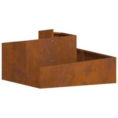 Afbeelding van planter 80x80x50 cm Verweerd staal