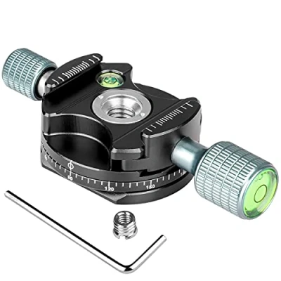 Afbeelding van Koolehaoda panorama statiefkop, 360 rotatie, basis, compatibel met Arca Swiss voor statief, monopod, kogelkop, slider, DSLR camera&#039;s, maximale belasting tot 10 kg
