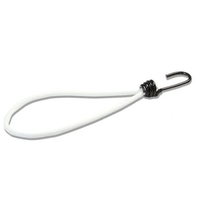 Afbeelding van 25 expanderlussen 180 mm wit met spiraalhaak