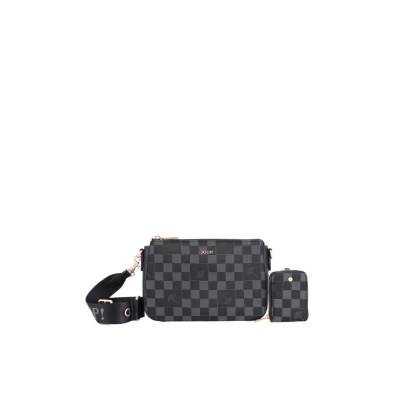 Afbeelding van JOOP! schoudertas Piazza Scacchi Jasmina Shoulderbag Black zwart