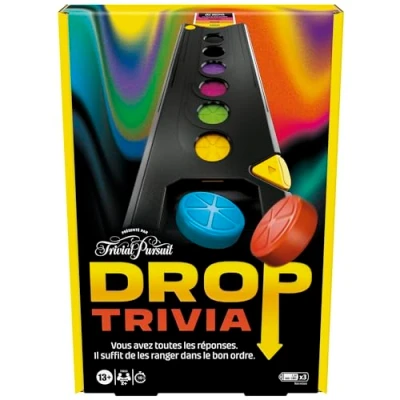 Afbeelding van Drop Trivia spel, elektronisch partybordspel van Trivial Pursuit Franse versie