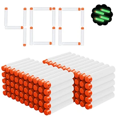 Afbeelding van Airlab 400 Stuks Hervulbare Kogels voor Nerf Gloed in het Donker, 7,2 cm Schuimpijlen Speelgoed Schuimmunitie Accessoires N Strike Elite Serie X Shot Pistool, Buitensport Doel Spelletjes