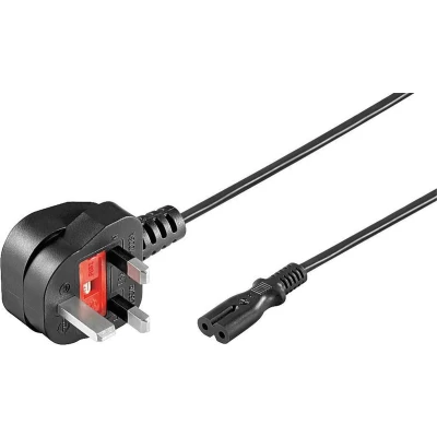 Afbeelding van Microconnect PE090718 electriciteitssnoer Zwart 1,8 m Netstekker type G C7 stekker