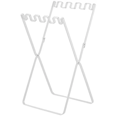Afbeelding van Yamazaki Opbergrek Tower Voor Afval En Boodschappentas Inklapbaar Wit 33x31x60cm