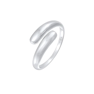 Afbeelding van Elli Chunky Ring, Dames, Maat: 54, Silber