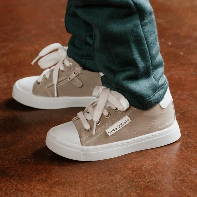 Afbeelding van Veterschoenen Meisjes, jongens Taupe Leer Shoesme Maat 34
