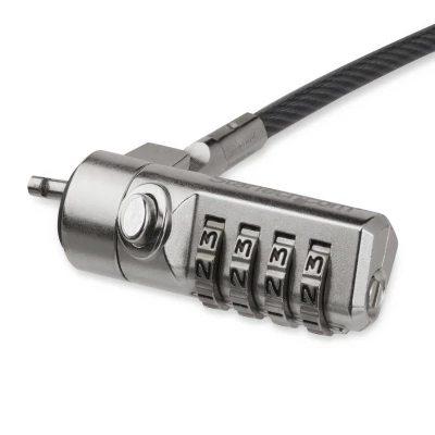 Afbeelding van StarTech.com LTLOCK4D kabelslot Zwart, Zilver 2 m