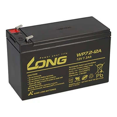 Afbeelding van accu geschikt voor MRK9101A Robomow RX20 12V 7.2Ah 7,2Ah VDs accu, Faston 6,3mm compatibel loodgel 7Ah 8Ah 9Ah