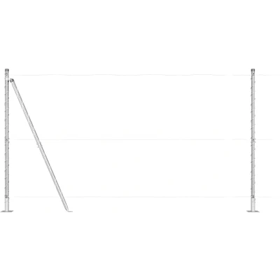 Afbeelding van vidaXL Fence Posts Set van 52 Gegalvaniseerd Staal 3.2 x 68.5 cm