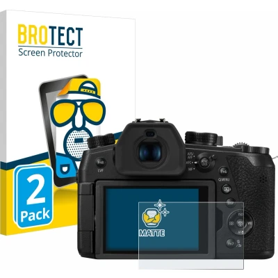 Afbeelding van BROTECT (2 Stuks) Antireflecterende Beschermfolie voor Panasonic Lumix DMC FZ1000 II Anti Glare Screen Protector, Mat, Ontspiegelend