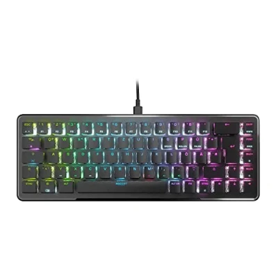 Afbeelding van Roccat Vulcan II Mini 65% optisch gaming toetsenbord (DE lay out), RGB verlichting, afneembare kabel, aluminium oppervlak, zwart, ROC 12 041