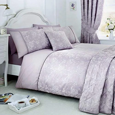 Afbeelding van Serene Jasmin onderhoudsvriendelijk dekbedovertrekset tweepersoonsbed grootte lavendel beddengoed