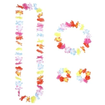 Afbeelding van Multicolor Hawaiian Sets Accessoire voor Tropische Hawiian Fancy Dress