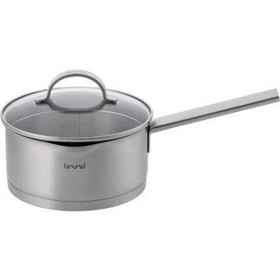 Afbeelding van Brund Steelpan met Glazen Deksel 2L RVS