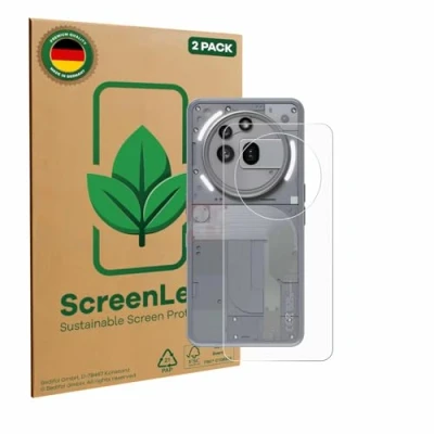 Afbeelding van ScreenLeaf Screenprotector voor Nothing Phone (3a) Pro (Achterkant) Duurzame schermbescherming Folie Beschermfolie transparant (2 Stuks)
