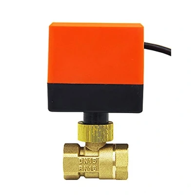 Afbeelding van kogelkraan met actuator elektrische 2 weg AC220V AC24V DC12V aansluiting 1/2 3/4 1 1/4 inch (AC24V, inch)