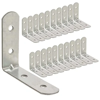Afbeelding van OMIDEAS 20 x hoekbeugel (30 30 16) 90 graden L vorm plaat hout metaal verbindende bevestiging verbinding reparatie ondersteuning gegalvaniseerde connector