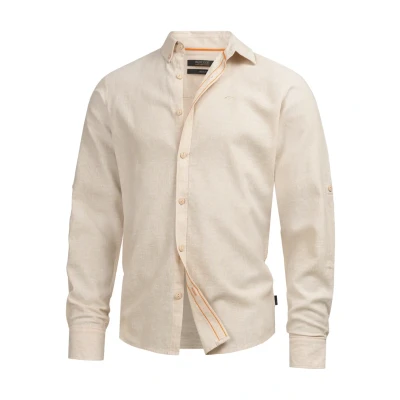 Afbeelding van Indicode Jeans Langarm Intheon Overhemd, Heren, Maat: Medium, Fog