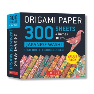 Afbeelding van Origami Papers 300 Sheets Japanese Washi /anglais: Tuttle Paper: High Quality Printed with 12 Different Designs
