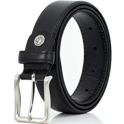 Afbeelding van LINDENMANN Leren riem heren/herenriem, XXL, zwart, 919, 135