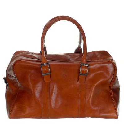 Afbeelding van Mutsaers® Leren Reistas The Traveler Weekendtas Cognac