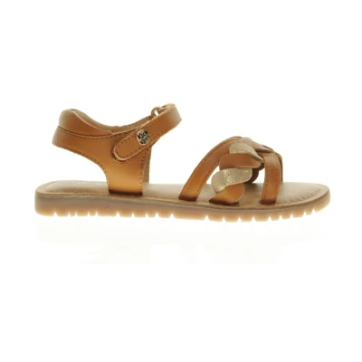Afbeelding van Kickers Betty Sandalen voor kinderen, Maat: 37, Camel Leer