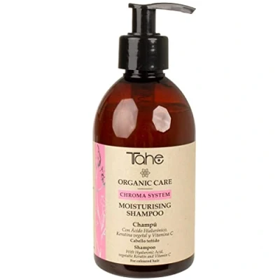 Afbeelding van Tahe Organic Care Hydraterende shampoo voor gekleurd haar Chroma System met hyaluronzuur, plantenkeratine en vitamine C, 300 ml