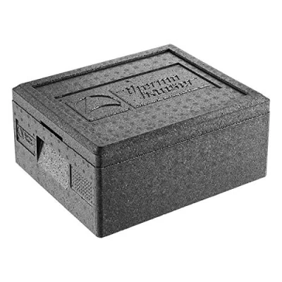 Afbeelding van Thermohauser EPP thermobox GN 1/2 inclusief deksel 7 liter volume 39 x 33 14,5 cm, zwart
