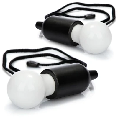 Afbeelding van COM FOUR® 2x LED hanglamp met trekschakelaar, draadloze hanglamp, batterijgevoede lamp snoerschakelaar, voor kamperen, festivals, kasten, kelders en buitenshuis (02 stuks koord zwart)