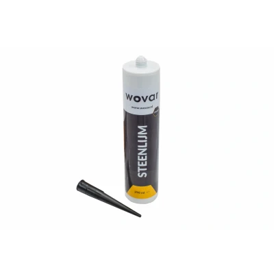 Afbeelding van Steenlijm Zwart Koker 290 ml #1 lijm voor steen!