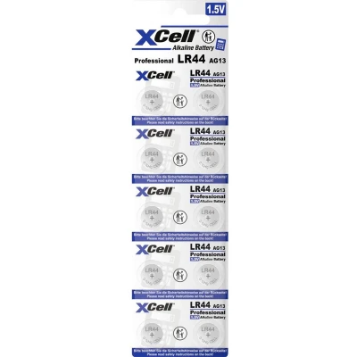 Afbeelding van XCell Knoopcel LR44 1.5 V 10 stuk(s) Alkaline