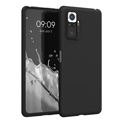 Afbeelding van kwmobile telefoonhoesje geschikt voor Xiaomi Redmi Note 10 Pro Hoesje smartphone Back cover in mat zwart