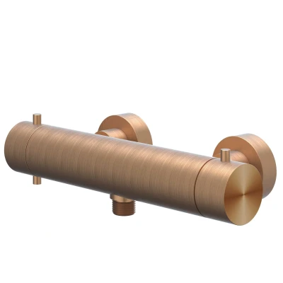 Afbeelding van IVY Concord opbouw douchethermostaat RVS 316 Geborsteld Mat Koper PVD