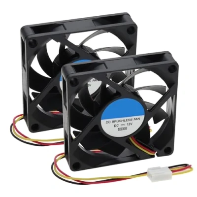 Afbeelding van the Lord of Tools 2 stks 12 V 7015 Case Fan Computer CPU Ventilator 3pin PC Koelventilator 2200 RPM Borstelloze voor Ventilatie Vervanging DIY Koeling 70 x 15mm