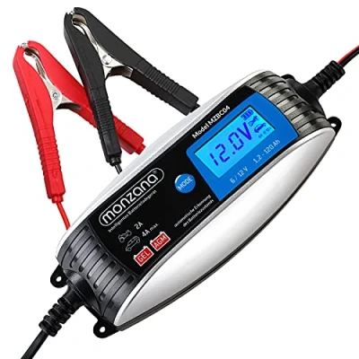 Afbeelding van Monzana MZBC04 Auto Acculader Volautomatische 6V 12V LCD Scherm Druppelladen